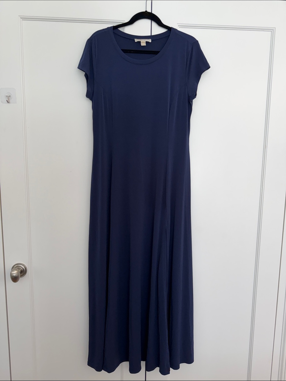 Michael Kors Navy Short-Sleeve Maxi Dress